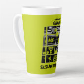 Wielstoel Tennis spelers Latte Mok (Linkerhoek)