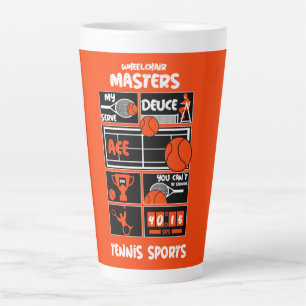 Wielstoel Tennis spelers Latte Mok