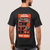 Wielstoel Tennis spelers T-shirt (Achterkant)