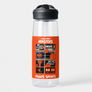 Wielstoel Tennis spelers Waterfles