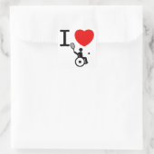 Wielstoel Tennis Vierkante Sticker (Tas)