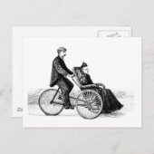 Wielstoel - Victoriaans fietsen Briefkaart (Voorkant / Achterkant)