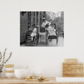 Wielstoelen uit de jaren 20 poster (Keuken)