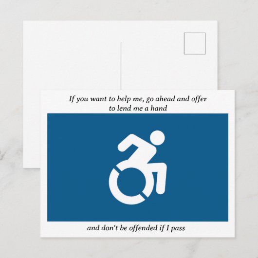 Wielstoelrennen Briefkaart (Voorkant / Achterkant)