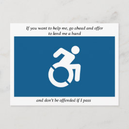 Wielstoelrennen Briefkaart