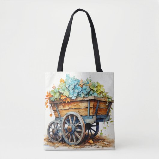 Wielvat vol met verschillende wilde bloemen tote bag (Voorkant)