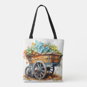 Wielvat vol met verschillende wilde bloemen tote bag (Achterkant)