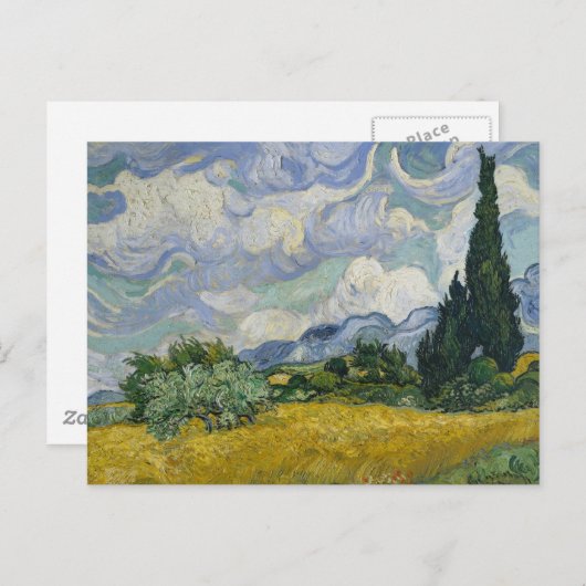 Wielveld met cilinders briefkaart (Voorkant / Achterkant)