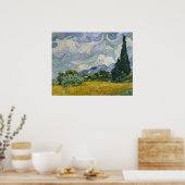 Wielveld met cilinders poster (Keuken)