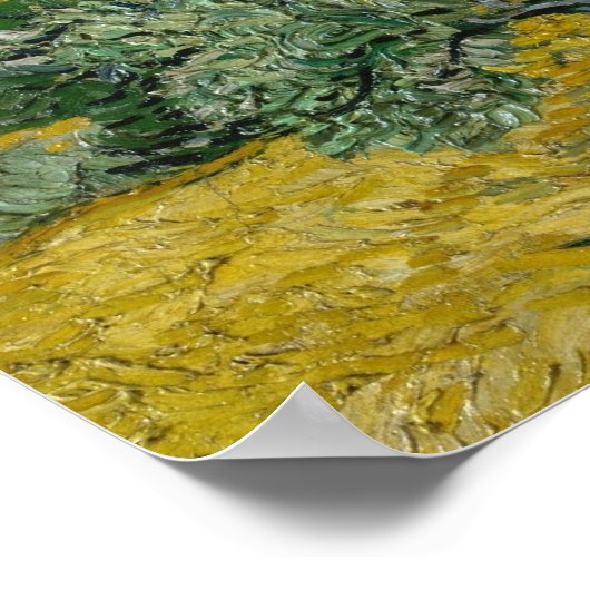 Wielveld met cilinders poster (Hoek)