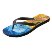 Wielveld met koeien (1890) Van Gogh Fine Art Teenslippers (Schuin)