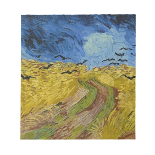 Wielveld met koeien die Vincent van Gogh schildere Notitieblok (Voorkant)