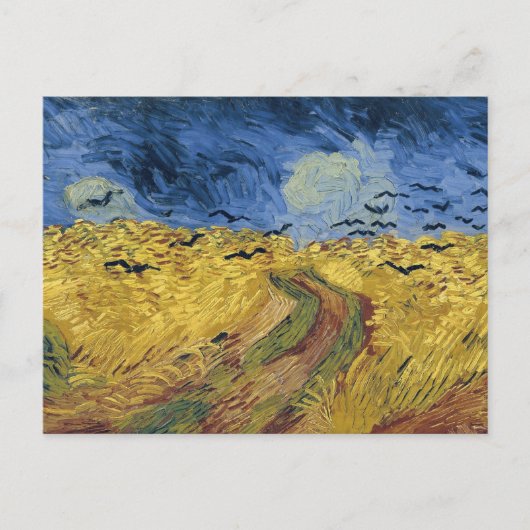 Wielveld met koeien (F779)Van Gogh Fine Art Briefkaart (Voorkant)