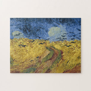 Wielveld met koeien (F779) Van Gogh Fine Art Legpuzzel