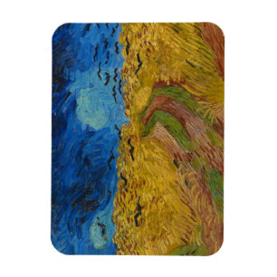 Wielveld met koeien magneet
