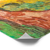 Wielveld met kraaien (1890) Landschap Van Gogh Poster (Hoek)