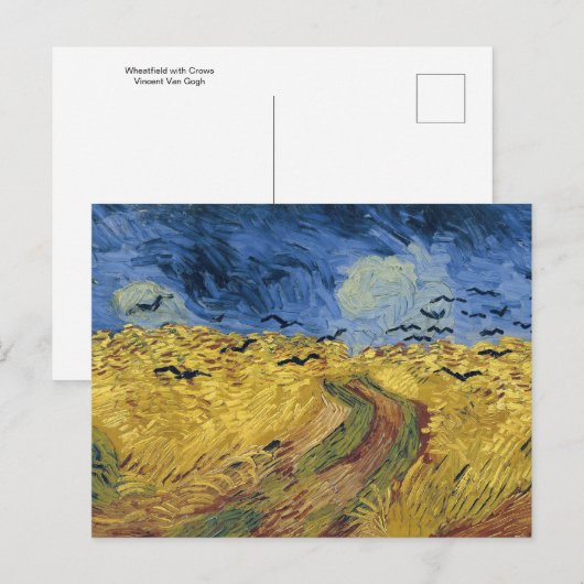 Wielveld met Krogen door het Briefkaart Vincent Va (Voorkant / Achterkant)