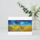 Wielveld met Krogen, Van Gogh Briefkaart (Staand voorkant)