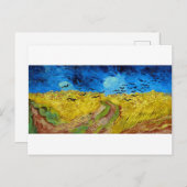 Wielveld met Krogen, Van Gogh Briefkaart (Voorkant / Achterkant)