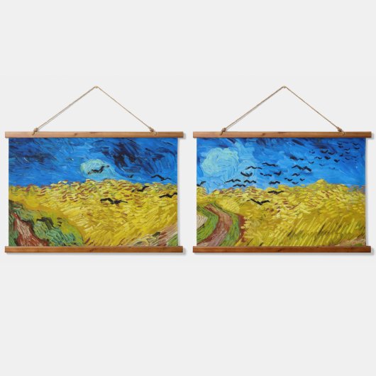 Wielveld met Krogen, Van Gogh Hangend Wandkleed (Dubbel)