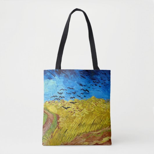 Wielveld met Krogen, Van Gogh Tote Bag (Voorkant)