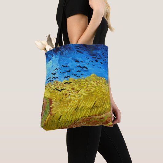 Wielveld met Krogen, Van Gogh Tote Bag (Dichtbij)