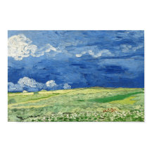 Wielvelden onder Thunderclouds - Van Gough