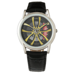 Wielvelgen Racing CX530 Geel Zwart Horloge