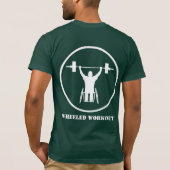 Wielvormig workout - White Logo - Green - T-Shirt (Achterkant)