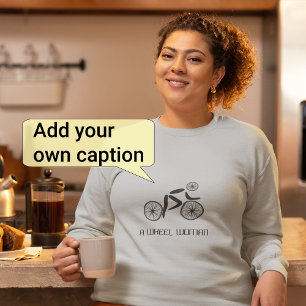 Wielvrouw pun grappige wielrenner trui