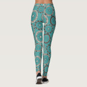 wielwielen turquoise leggings (Achterkant)