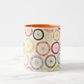 wielwielen tweekleurige koffiemok (Center)