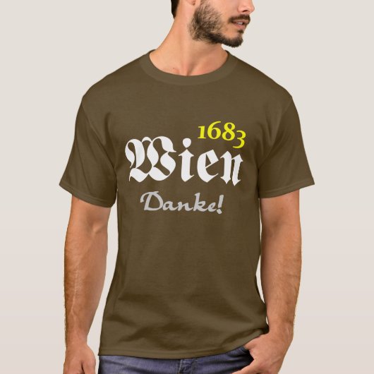 Wien 1683 - Danke T-shirt (Voorkant)