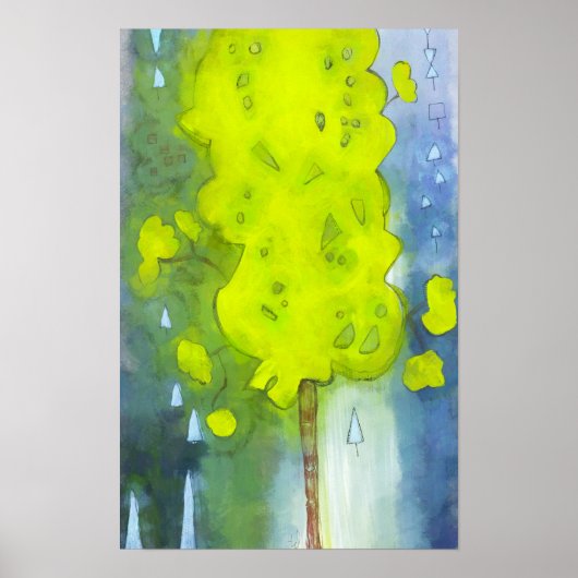 Wien, een boom poster (Voorkant)