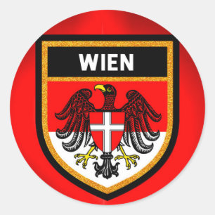 Wien Flag Ronde Sticker