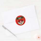 Wien Flag Ronde Sticker (Envelop)