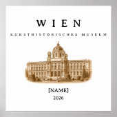 Wien Kunsthistorisches Museum | Name & Jahr Poster (Voorkant)