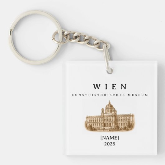 Wien Kunsthistorisches Museum | Name & Jahr Sleutelhanger (voorkant)