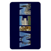 Wien Label met beroemde landmerken Magneet (Verticaal)