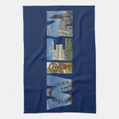 Wien Label Wenen Oostenrijk Theedoek (Verticaal)