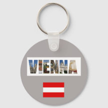 Wien Oostenrijk Oostenrijkse foto's van de vlag