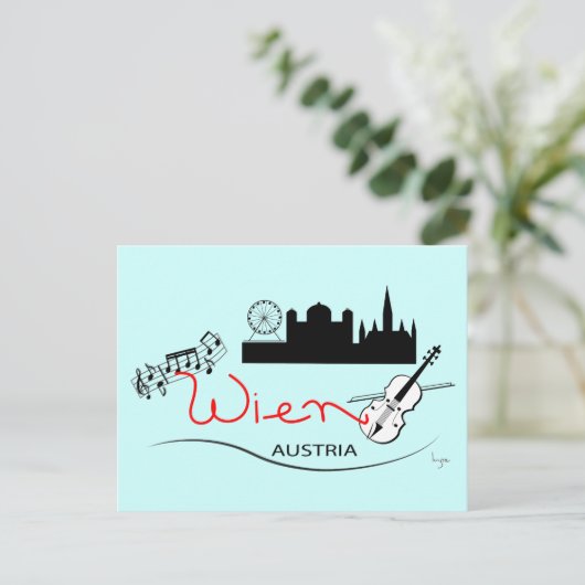 Wien, Oostenrijk - Österreich Briefkaart (Staand voorkant)