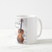 Wien Oostenrijk Violin reisposter Koffiemok (Voorkant rechts)