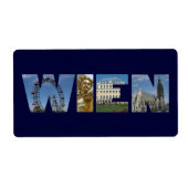 Wien Österreich Etiket (Voorkant)