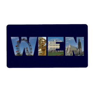 Wien Österreich Etiket