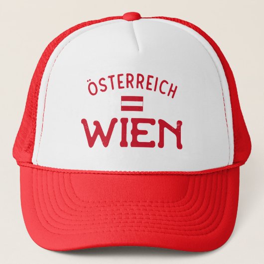 Wien Osterreich (Wenen, Oostenrijk) Trucker Pet (Voorkant)