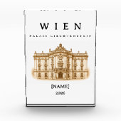 Wien Palais Liechtenstein | Name & Jahr Fotoblokken (Voorkant)