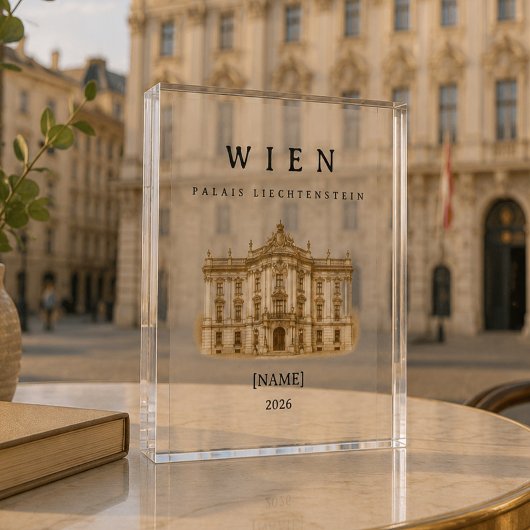 Wien Palais Liechtenstein | Name & Jahr Fotoblokken