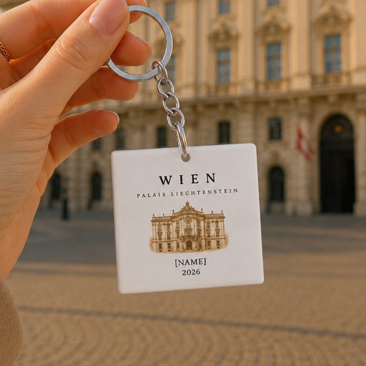 Wien Palais Liechtenstein | Name & Jahr Sleutelhanger