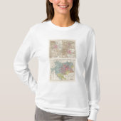 Wien, Prag, BudaPest Map T-shirt (Voorkant)